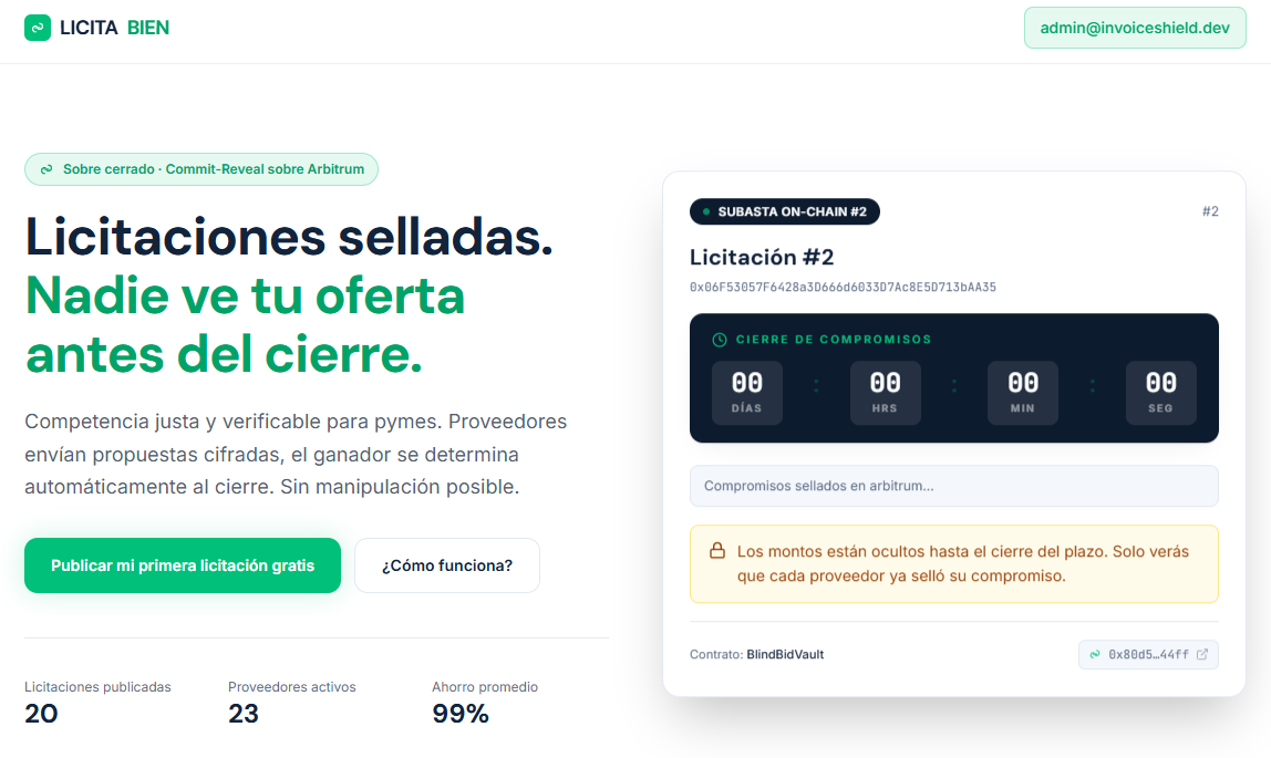 LicitaBien — Licitaciones Descentralizadas